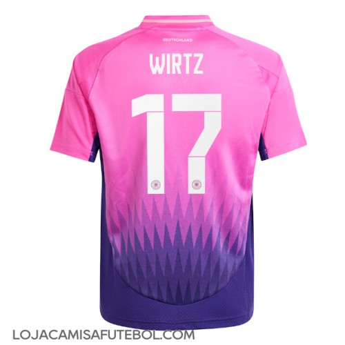 Camisa de Futebol Alemanha Florian Wirtz #17 Equipamento Secundário Europeu 2024 Manga Curta